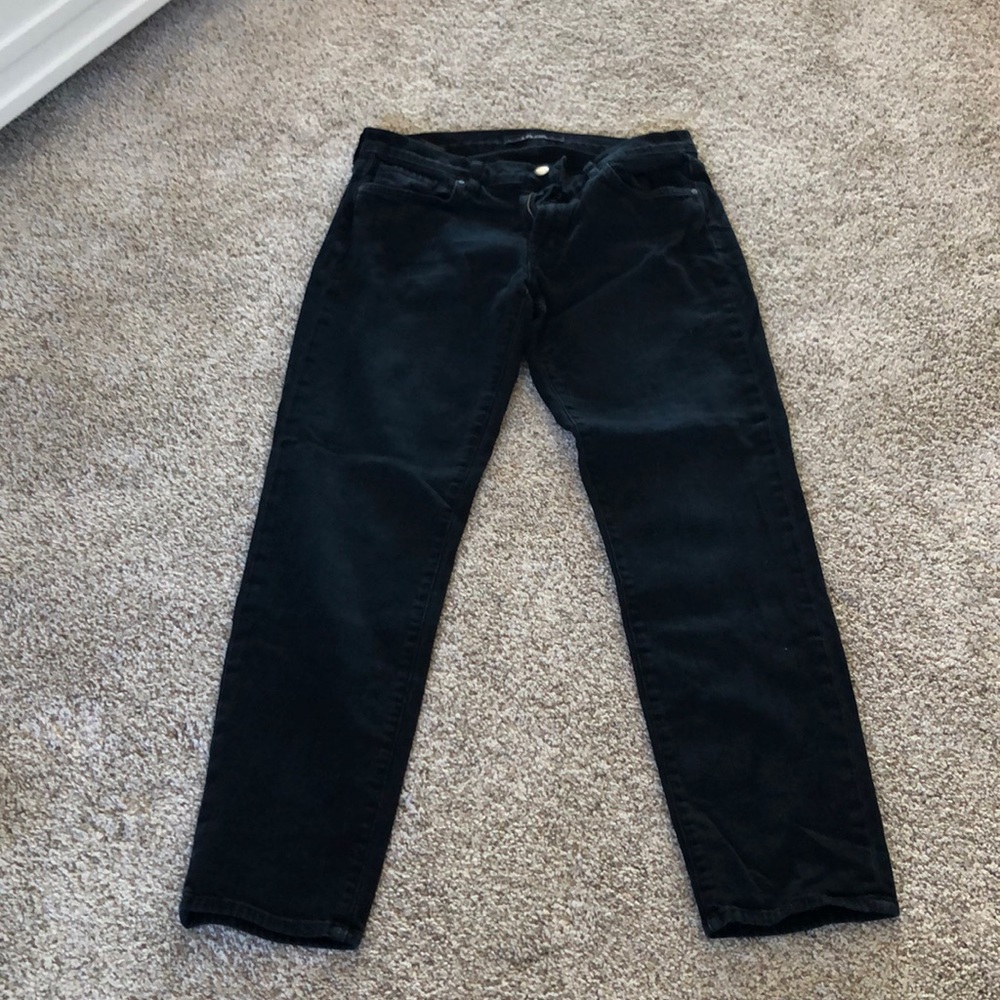 J Brand Black Mid Rose Ankle Cut Jeans